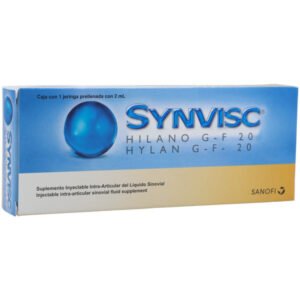 Synvisc 2 mL 20 Hilano inyectable - Hilano G-F 20