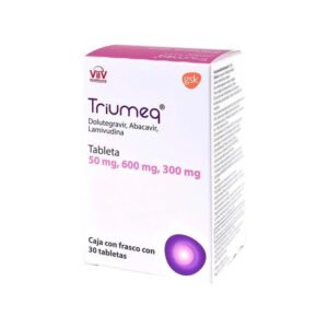 Triumeq con 30 tabletas - Dolutegravir 50 mg, Abacavir 600 mg, Lamivudina 300 mg