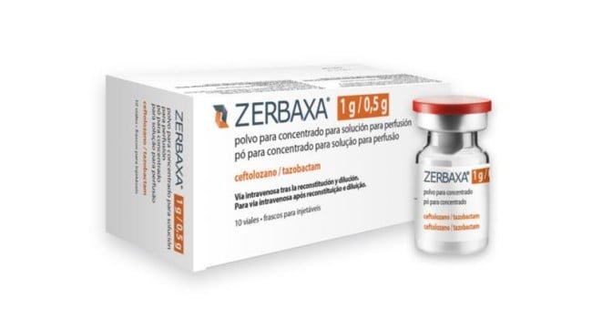 Zerbaxa solucion inyectable con 10 frascos – Ceftolozano, Tazobactam