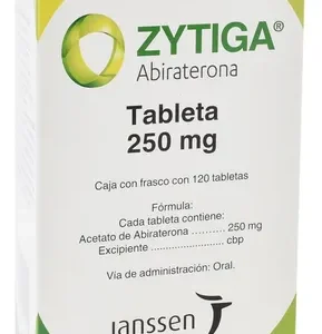 Zytiga 250 mg con 120 tabletas - Abiraterona
